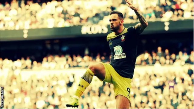 Danny Ings celebrates scoring for Southampton