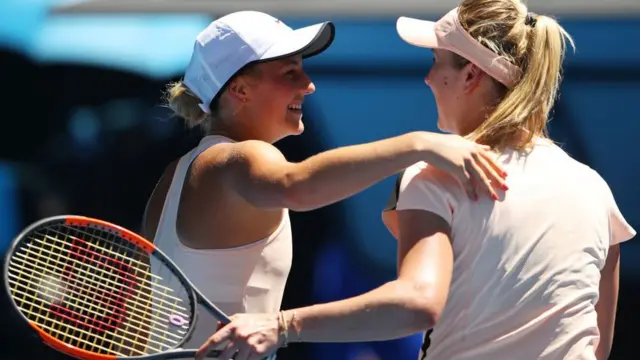 Марта Костюк та Еліна Світоліна