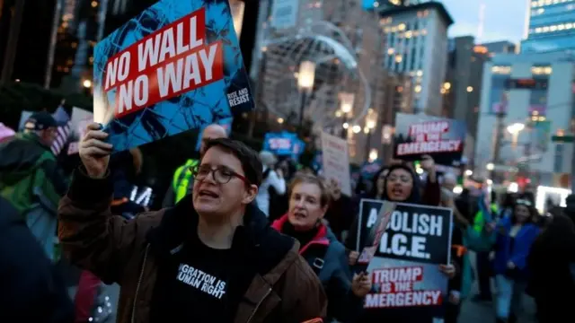 Protesta en la Torre Trump