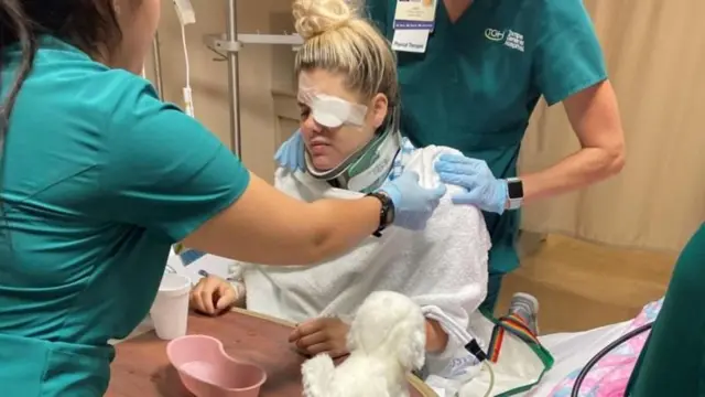 Tracy Otto di rumah sakit