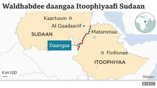 Wal-dhibdee Daangaa Itoophiyaa fi Sudaan