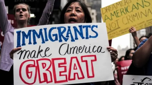 Protesto contra revisão do Daca