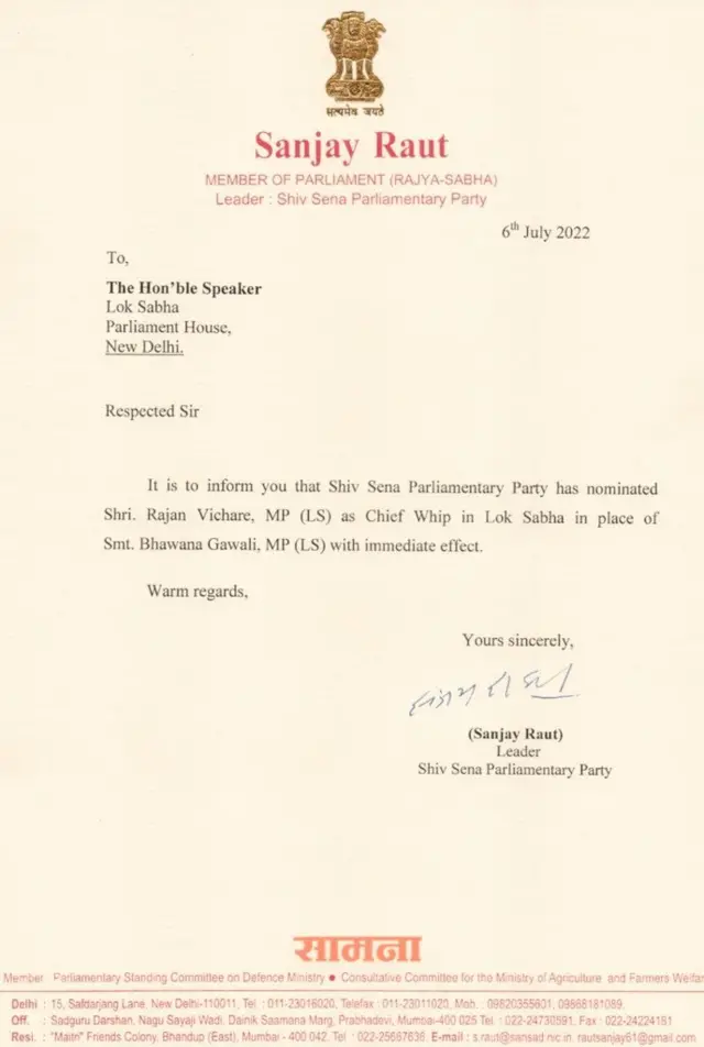 भावना गवळींची प्रतोदपदावरुन हकालपट्टी, संजय राऊतांचा निर्णय