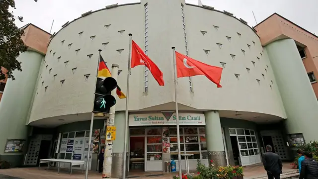 Mannheim'daki bir Türk camisi.