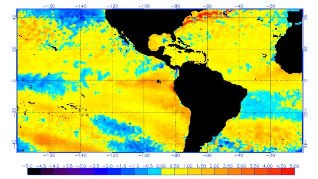 Mapa com zonas quentes