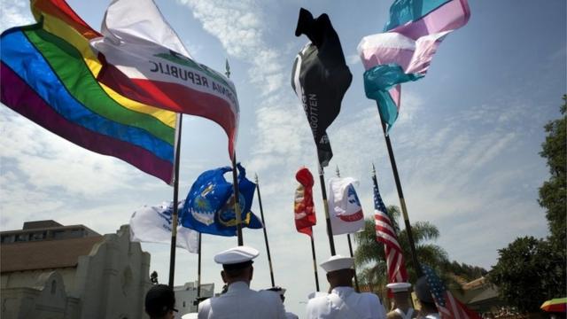Военный гей-парад в Сан-Диего, 15 июля 2017 года