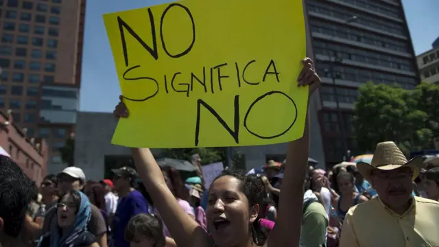 Protesta en México contra el acoso