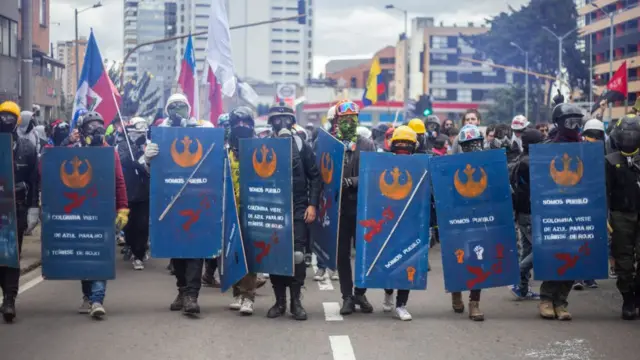 Protesta en Bogotá