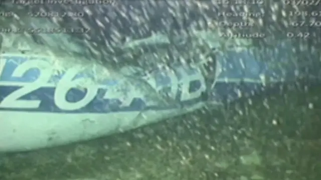 Restos del avión
