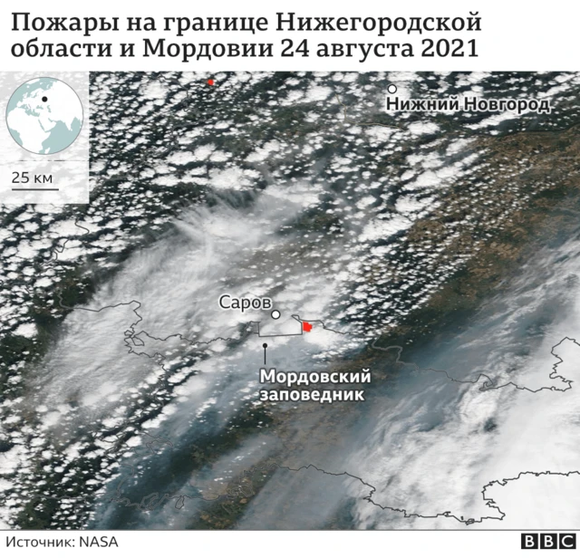 Карта Нижегородская область