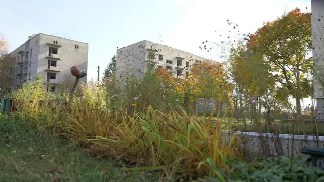 Будівлі в селищі