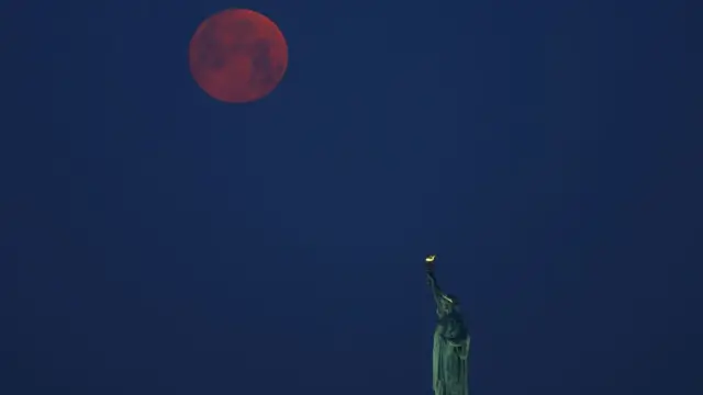 Superluna de flores en Nueva York