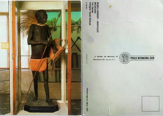 Postal con la imagen de El Negro