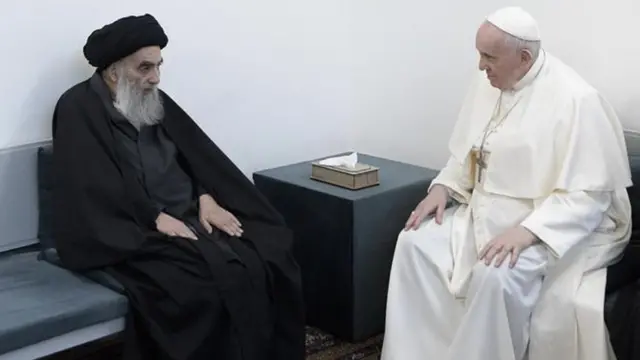 البابا فرنسيس وآية الله السيستاني