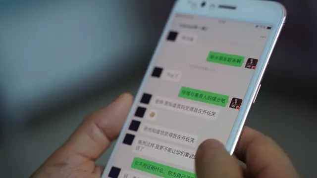 스마트폰 채팅 웹 사진