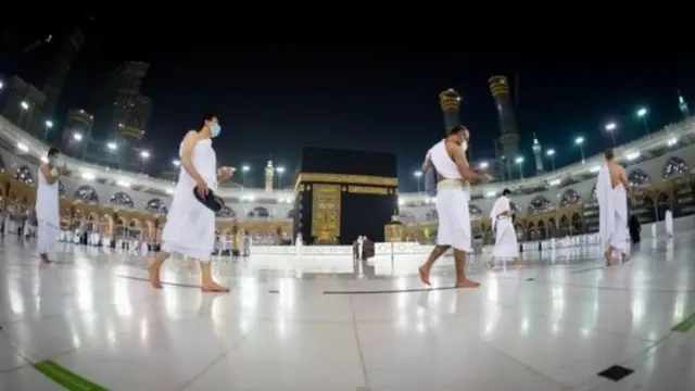 மெக்கா : ஏழு மாதங்களுக்கு பிறகு வெளிநாட்டு யாத்ரீகர்களுக்கு அனுமதி - புகைப்பட தொகுப்பு