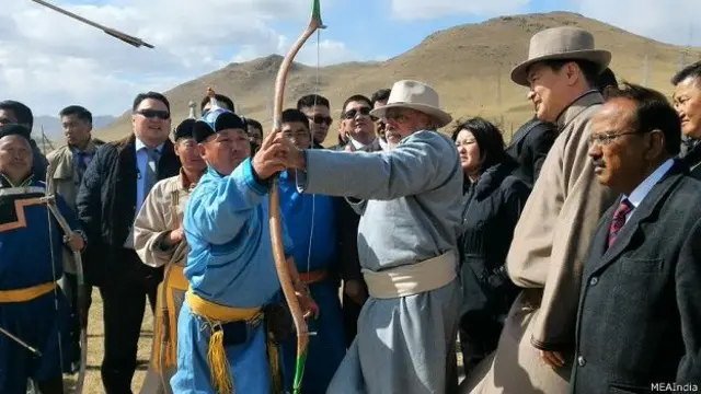 मंगोलिया में मोदी