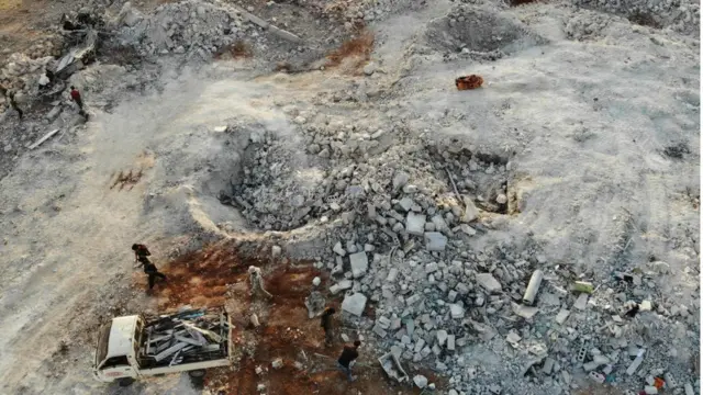 Bağdadi'ye yönelik operasyonun düzenlendiği belirtilen alan