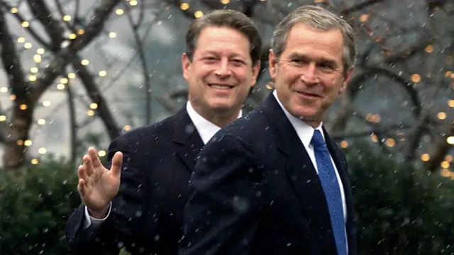 Al Gore et George Bush