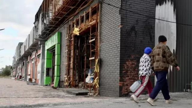 مدينة ليمان تبدو شبه مهجورة بعد مغادرة القوات الروسية منها