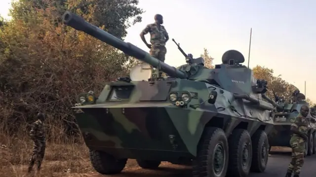 Сенегальские солдаты в Гамбии