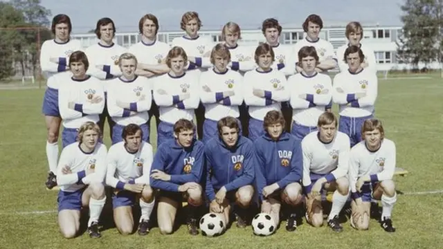 East Germany's team in 1974