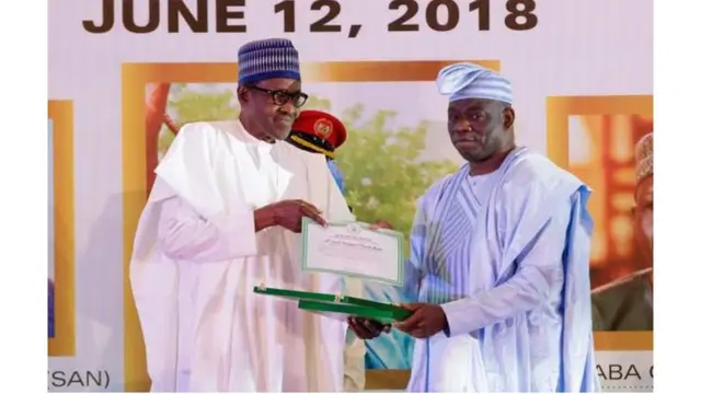 Buhari fun Kola Abiola niwe eri GCFR baba rẹ