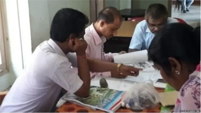 એનઆરસીની કાર્યવાહીનો ફોટોગ્રાફ