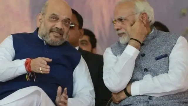 અમિત શાહ અને નરેન્દ્ર મોદીની તસવીર
