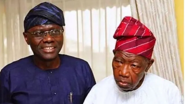 "Lateef Jakande" - Former Lagos State Governor [Lateef Kayode Jakande] and Babajide Sanwo-Olu