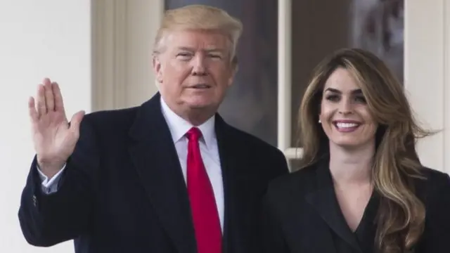 ஹோப் ஹிக்ஸூடன் டொனால்டு டிரம்ப்