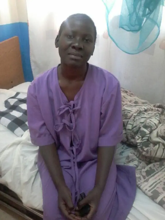 Milicent Kagonga wakati alipokuwa akiugua