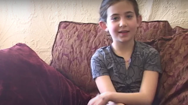 Ella en el documental filmado por su padre