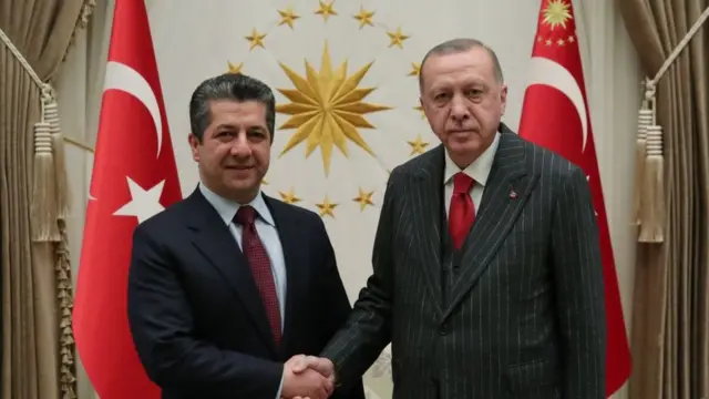 بارزانی اردوغان