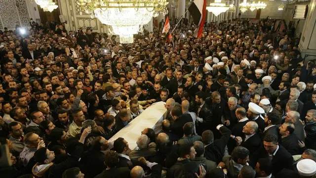 جنازة الإمام البوطي بالمسجد الأموي بدمشق