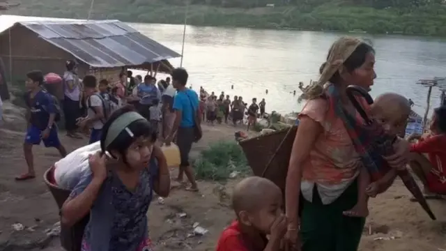 ၂၀၁၉ ခုနှစ် တွင်းက တိုက်ပွဲတွေကြောင့် ထွက်ပြေးခဲ့တဲ့ ပလက်ဝမြို့နယ်ထဲက ရွာသားတွေ