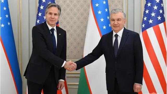 Blinken va Mirziyoyev