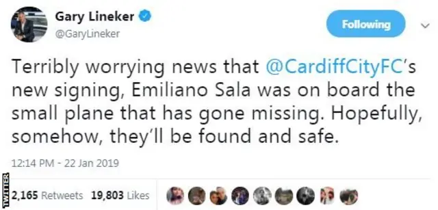 Gary Lineker twitter