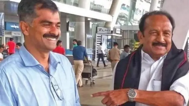 வைகோ மற்றும் அவரின் மகன்