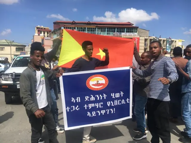 ዓሚ: ተምሃሮ ኣብ መቐለ ዘካየድዎ ሰለማዊ ሰልፊ