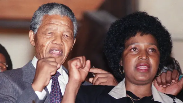 Winnie Madikizela-Mandela and her former husband, Nelson 'Madiba' Mandela