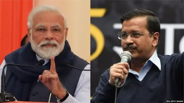 नरेंद्र मोदी और अरविंद केजरीवाल