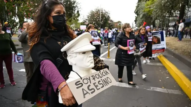 Protestas en las calles de Quitos