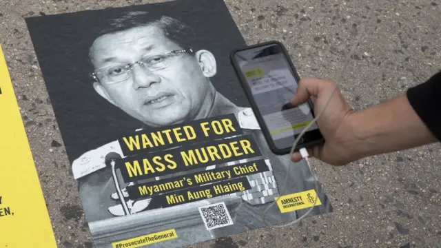 Sr General Min Aung Hlaing AI campaign