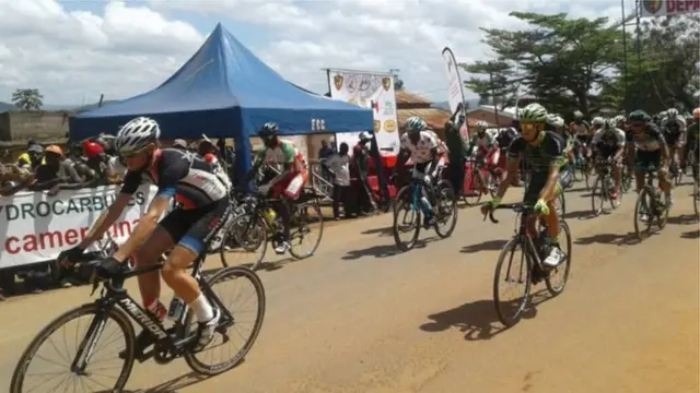 Chantal Biya cycling race for Cameroon