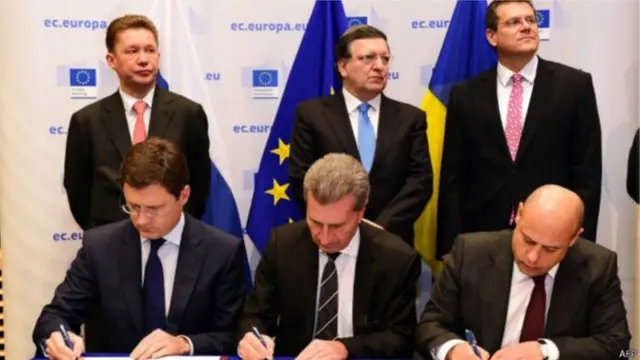 Согласование временных газовых договоренностей в формате Украина-Россия-ЕС проходило очень сложно