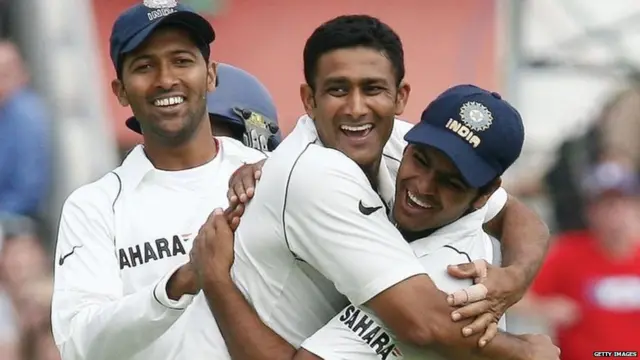 ਅਨਿਲ ਕੁੰਬਲੇ ਨਾਲ ਵਸੀਮ ਜ਼ਾਫ਼ਰ