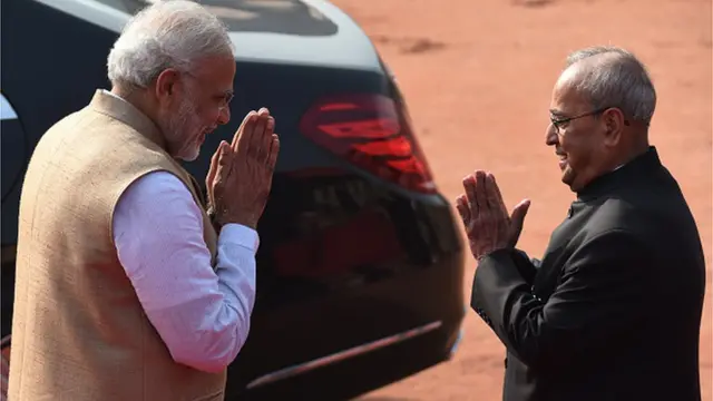 మోదీ, ప్రణబ్ ముఖర్జీ