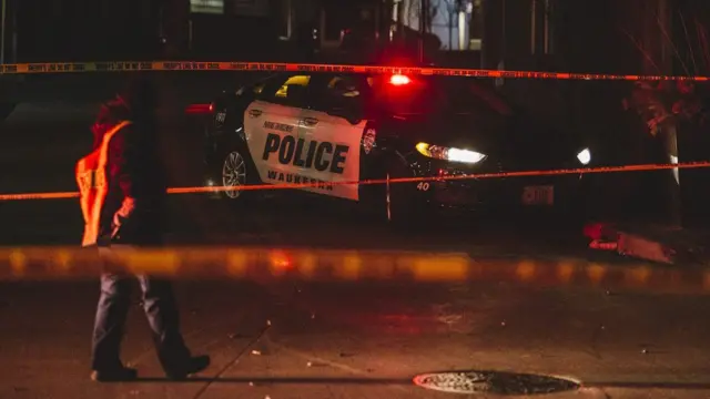 پلیس در محل وقوع حادثه