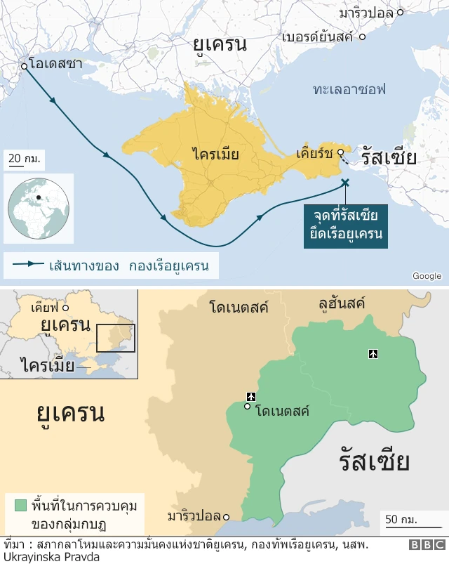 รัสเซีย-ยูเครน ปะทะทางทะเล